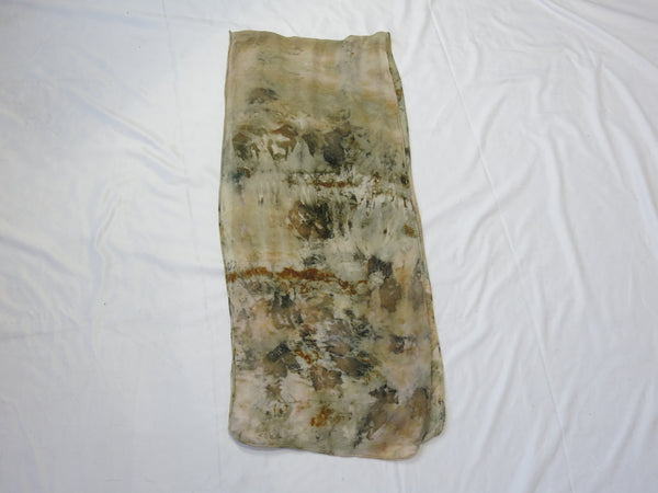 Hand-Dyed Silk/Wool Scarf