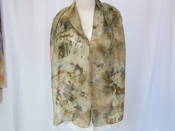 Hand-Dyed Silk/Wool Scarf