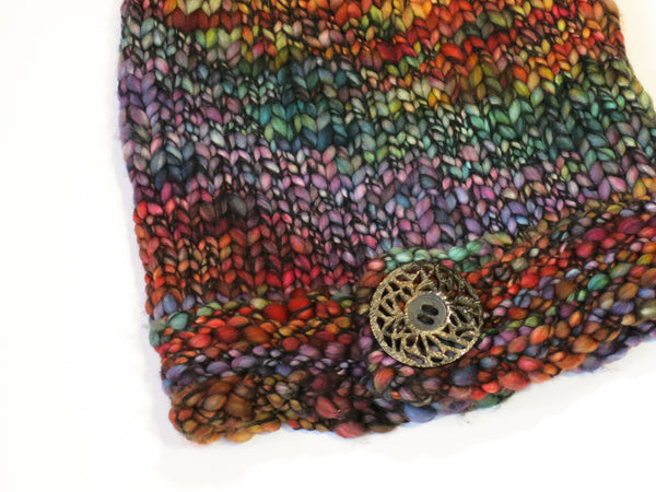 Button Hat Stained Glass