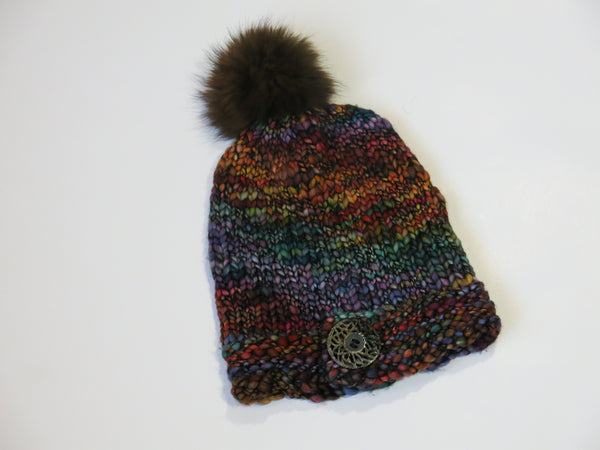 Button Hat Stained Glass