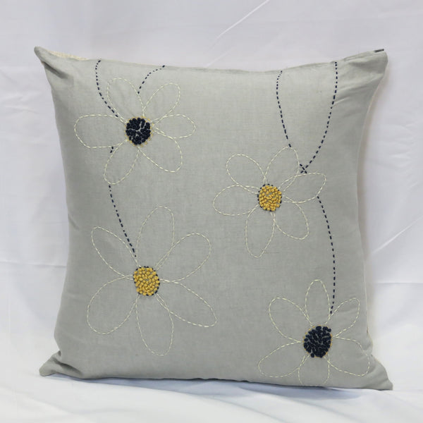 Embriodered Linen Pillow Covers