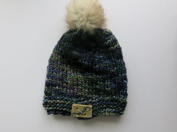 Where The Wild Iris Grow Button Hat