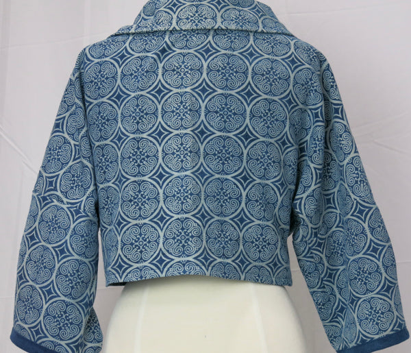 Down with Denim Unstructured Crop Jacket