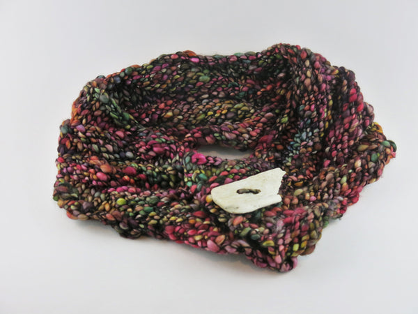 Cowl with Driftwood Button