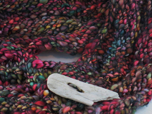 Cowl with Driftwood Button