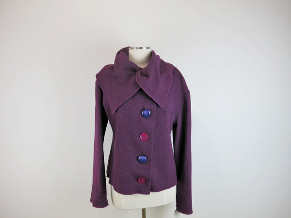 Grape Topaz Sweater Jacket
