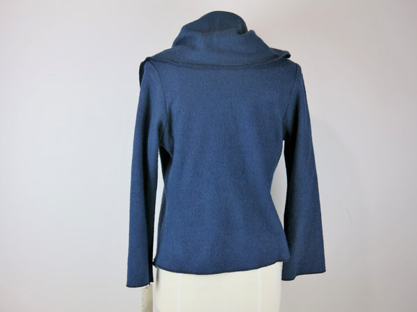 Peacock Blue Sweater Jacket