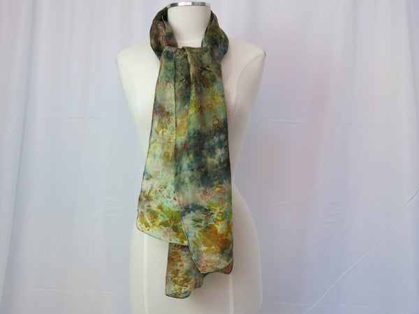 Hand-Dyed Silk Scarf Large