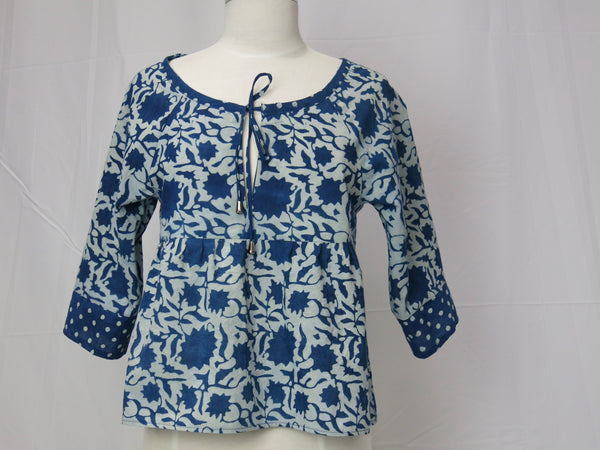 Indigo Blues Organic Cotton Top