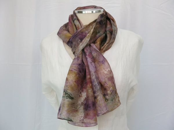 Hand-Dyed Silk Scarf Large