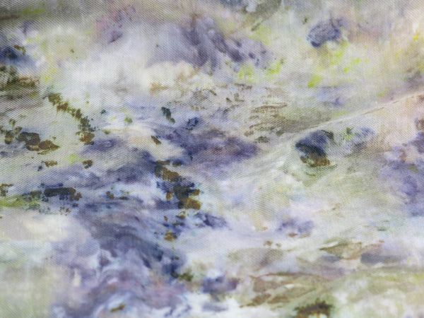 Hand-Dyed Silk/Wool Scarf