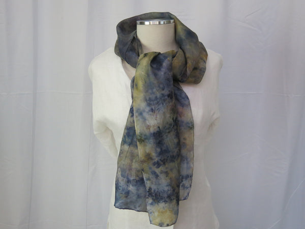 Hand-Dyed Silk Scarf Large