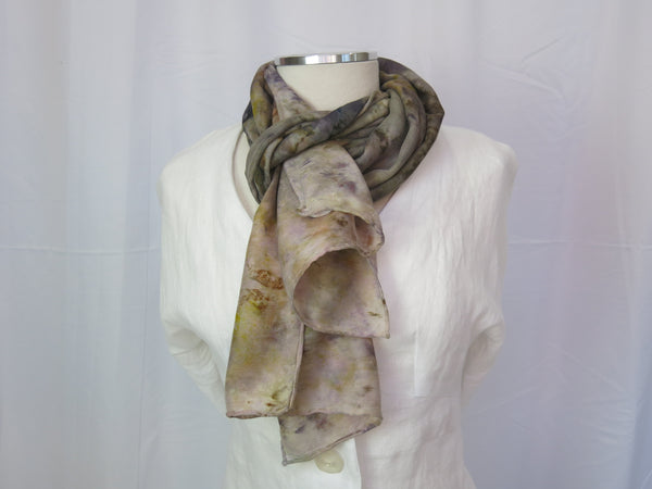Hand-Dyed Silk/Wool Scarf