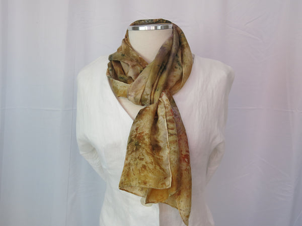 Hand-Dyed Silk Scarf Large