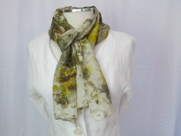 Hand-Dyed Silk/Wool Scarf