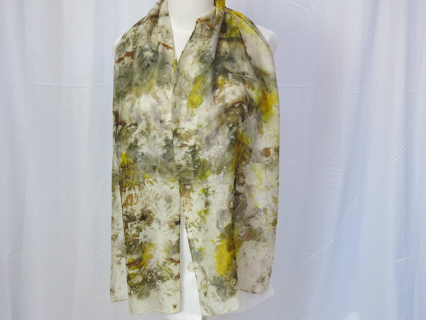 Hand-Dyed Silk/Wool Scarf