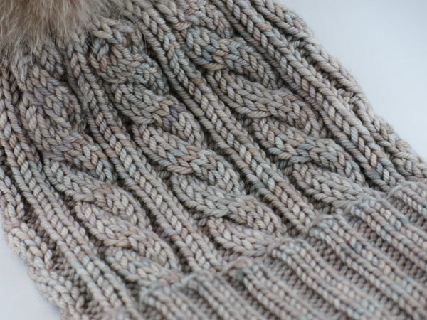 Vintage Rose Knit Hat