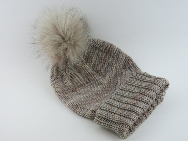 Vintage Rose Knit Hat