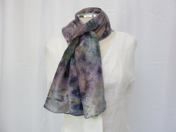 Hand-Dyed Silk Scarf Large