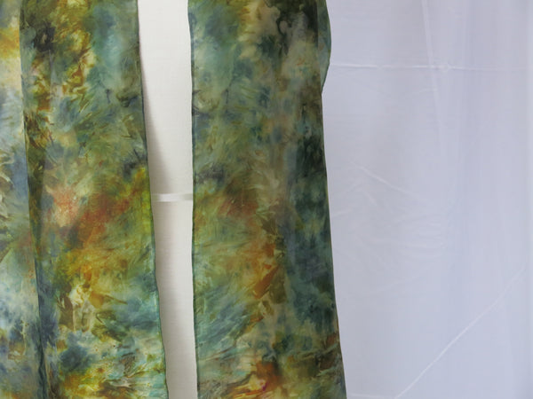 Hand-Dyed Silk Scarf Large