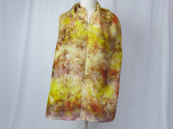 Hand-Dyed Silk Scarf Large