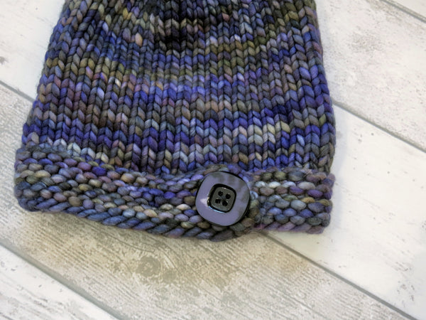 Button Hat Stained Glass