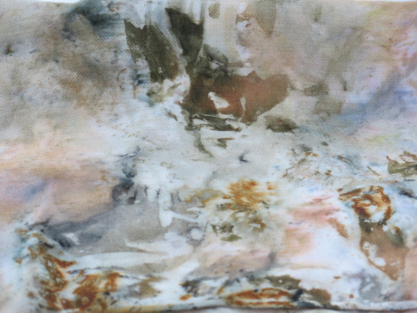 Hand-Dyed Silk/Wool Scarf