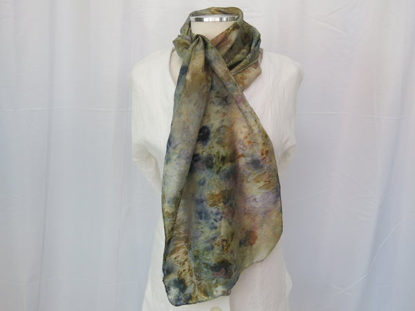 Hand-Dyed Silk Scarf Large