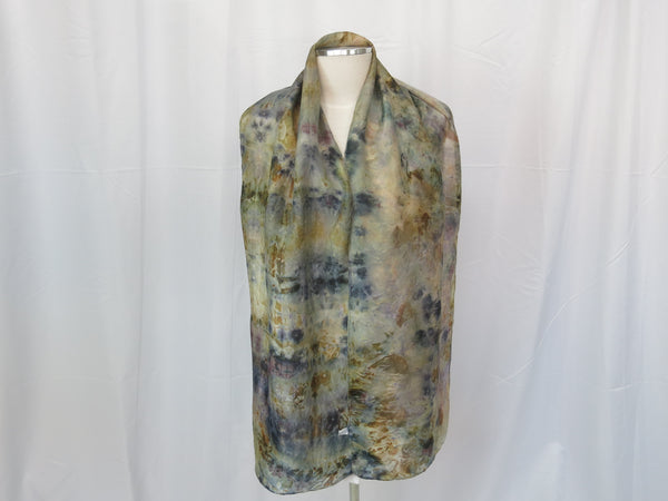 Hand-Dyed Silk Scarf Large