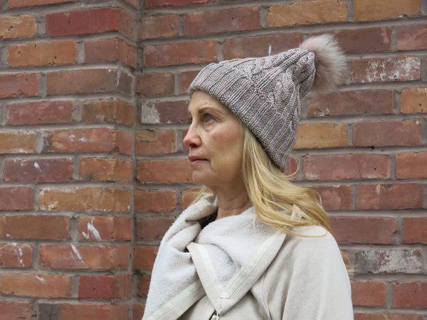 Vintage Rose Knit Hat