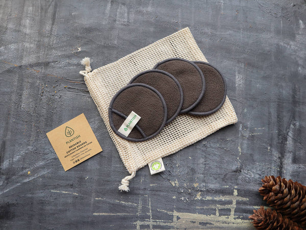Reusable Cotton Rounds - Charcoal