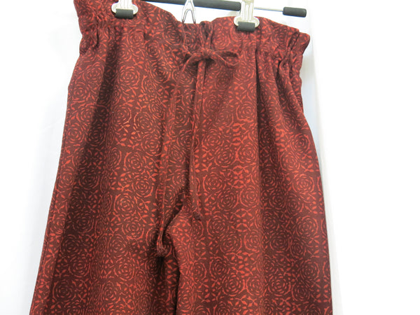 Paperbag waist Pants Blood Rose