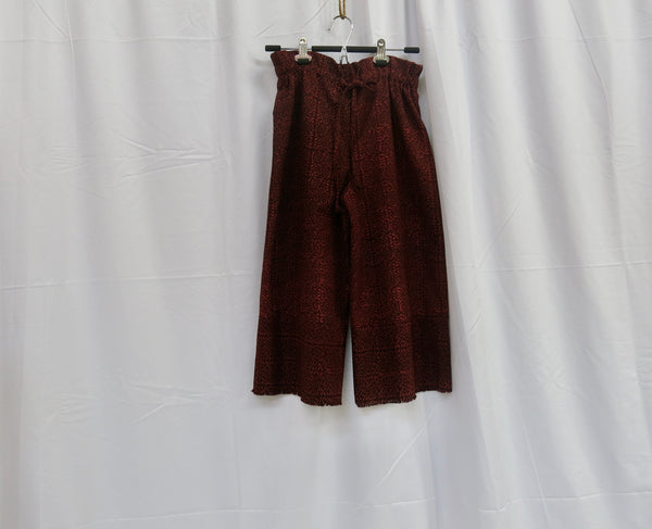 Paperbag waist Pants Blood Rose