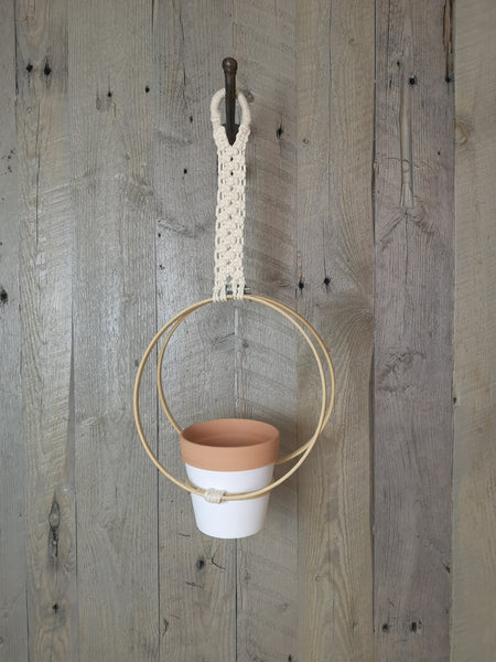 Macrame Hoop Plant Hanger