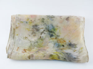 Eco-Dyed Silk Scarves