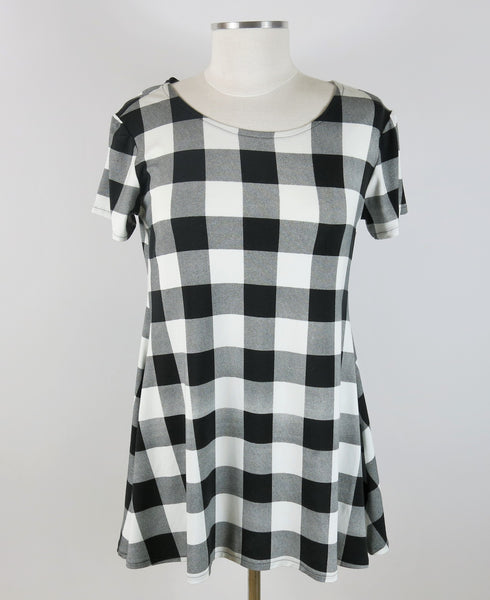 Black & White Gingham Tunic