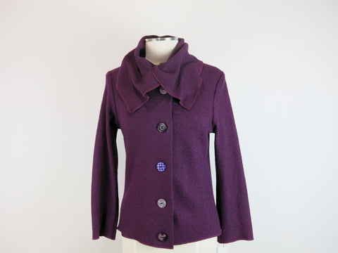 Grape Topaz Sweater Jacket