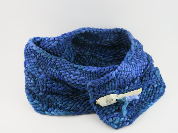 Cowl with Driftwood Button