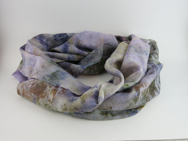 Hand-Dyed Silk Infinity Scarf