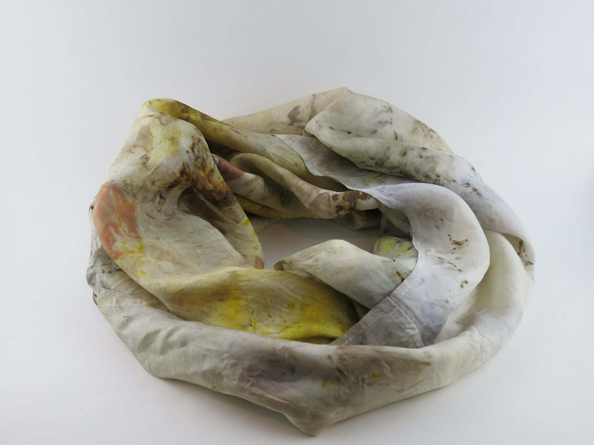 Hand-Dyed Silk Infinity Scarf